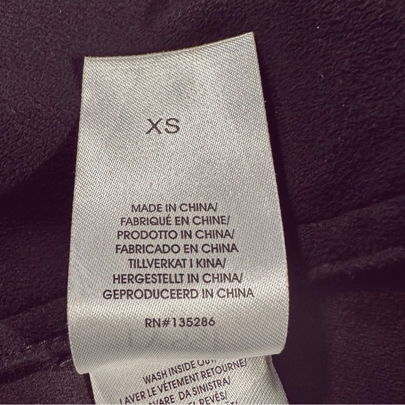 Lysse Black ‘Origami’ 2 Layer Lapel Open Front Vegan Leather Jacket Size XS - Picture 12 of 16